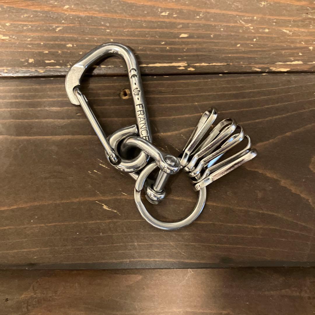 wichardカラビナ&シャックル 1950年代復刻キーリング使用 キーホルダー