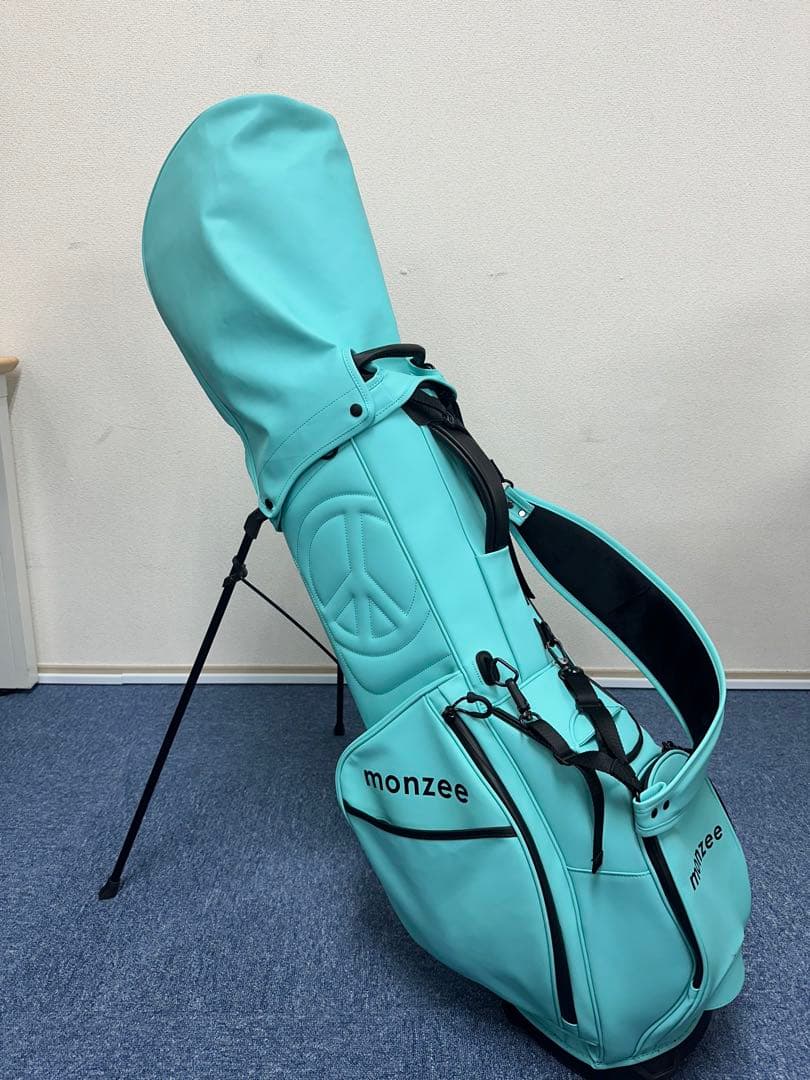 monzee】モンジー スタンド式キャディバッグ ティール - メルカリ