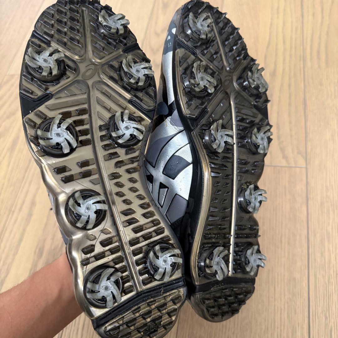26.5cm ASICS MARK & LONA カモフラージュ ゴルフシューズ