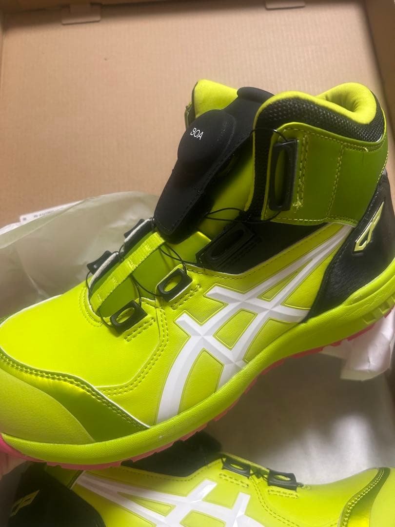 CP304 安全靴 蛍光イエロー 25.5cm 限定カラー asics