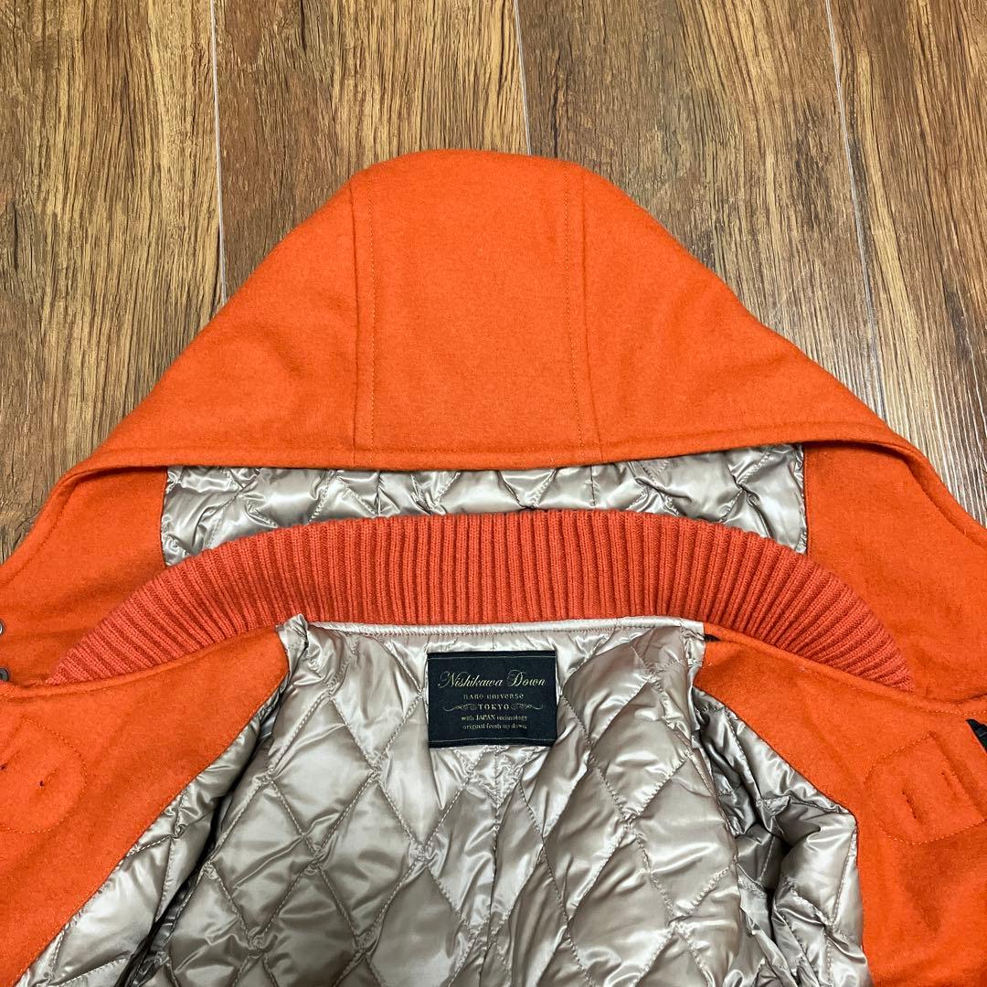 値下げ中！ 美品 ナノユニバース 西川ダウン ダッフルコート S