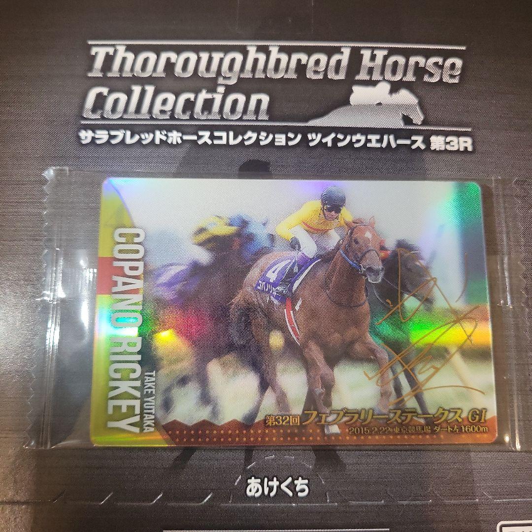 サラブレッドホースコレクション☆コパノリッキー☆武豊金箔サイン