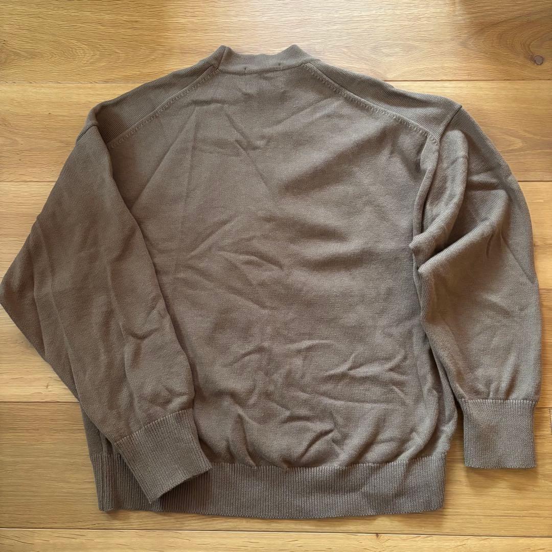 argue コットンカシミヤ カーディガン キャメル - メルカリ