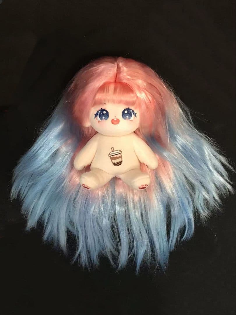 着せ替えぬいぐるみ 20cm ロングヘア スケルトン(骨)入り 無属性ぬいぐるみ 20cm無属性着せ替えぬいぐるみ 黒髪 人形 ドール スケルトン入り