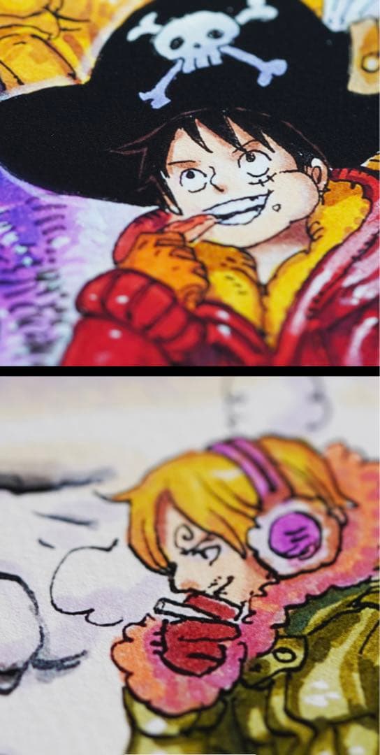 ONE PIECE / 雪と狼 OP_RC_024_A1 Manga Art - メルカリ