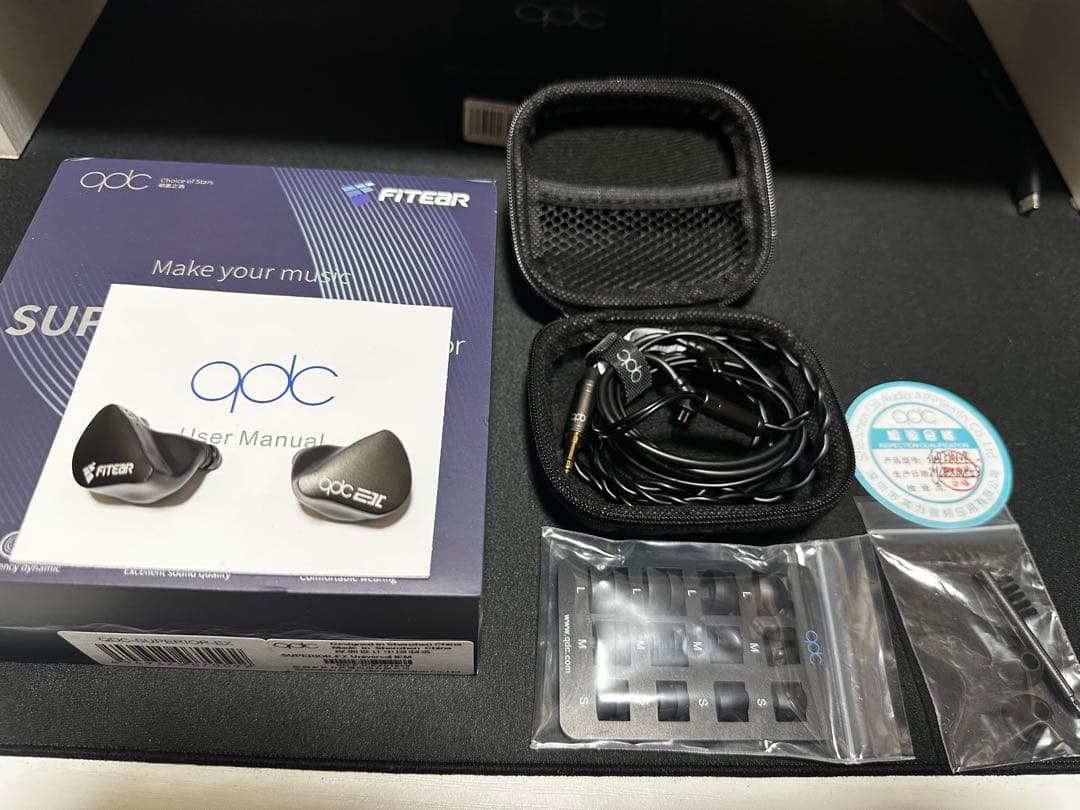 QDC SUPERIOR EX QDC純正　4.4mm バランス接続ケーブル付き