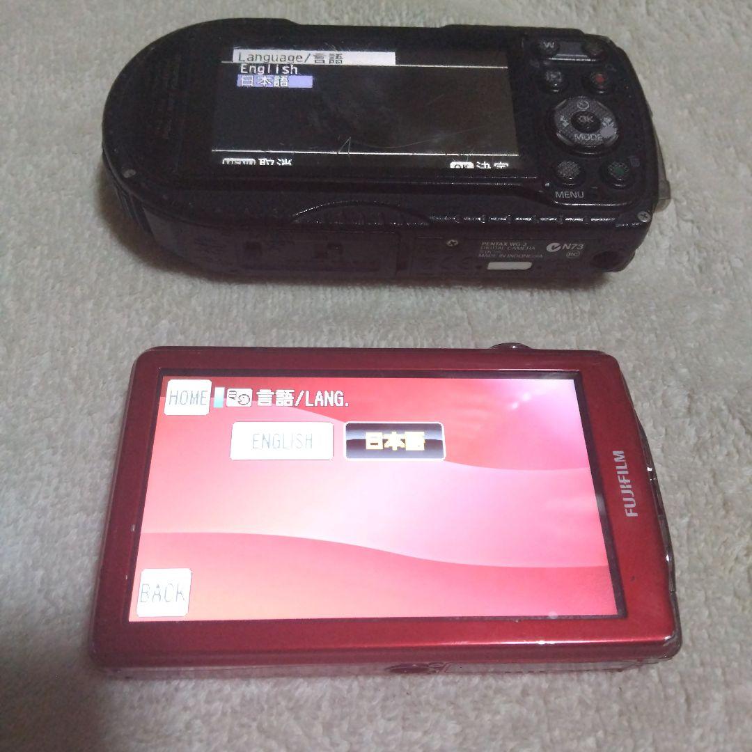 ⭕️ばら売り可♥️動作品2台☆富士フイルムz700exr赤☆ペンタックス