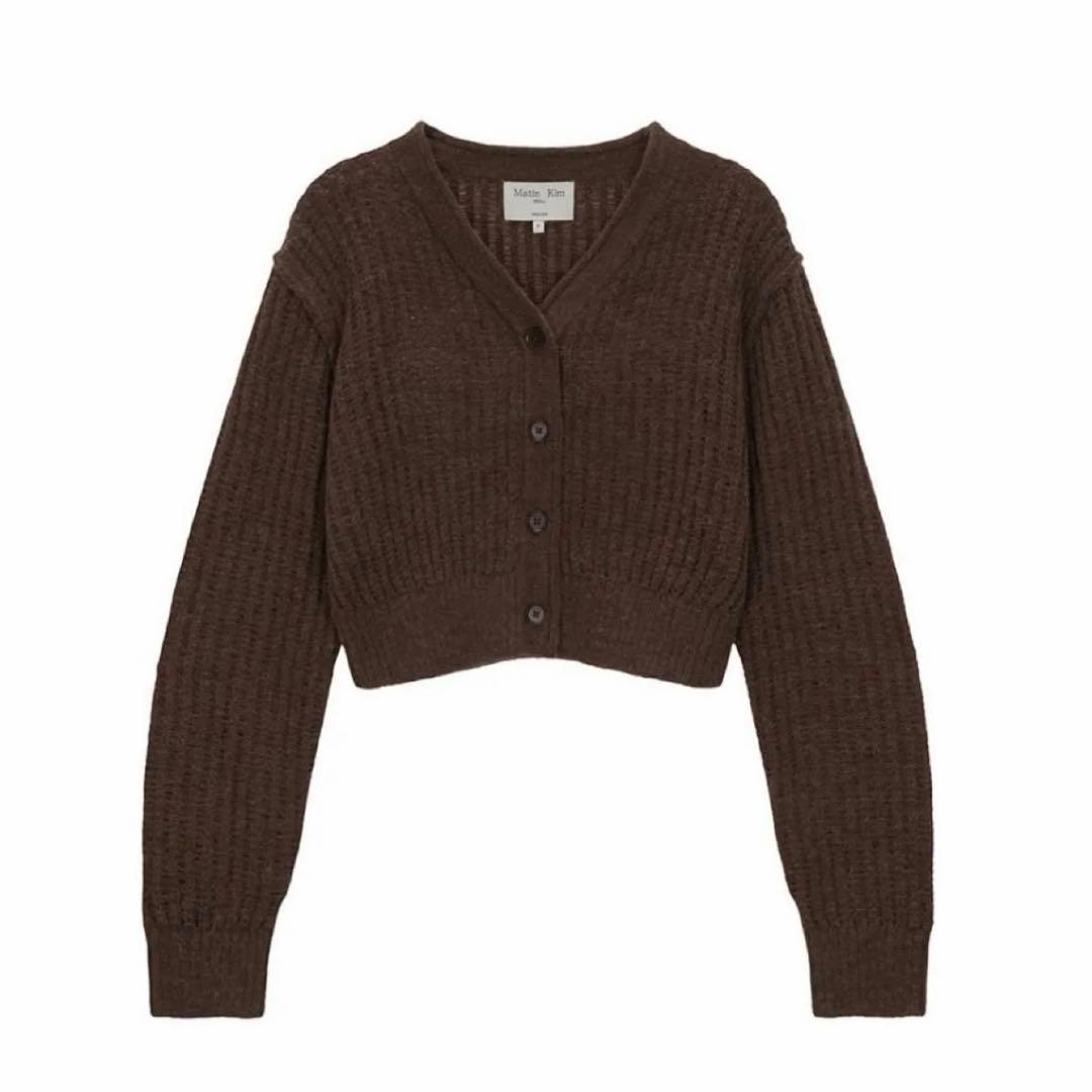 Matin Kim /マーティンキム カーディガン ブラウン M - メルカリ
