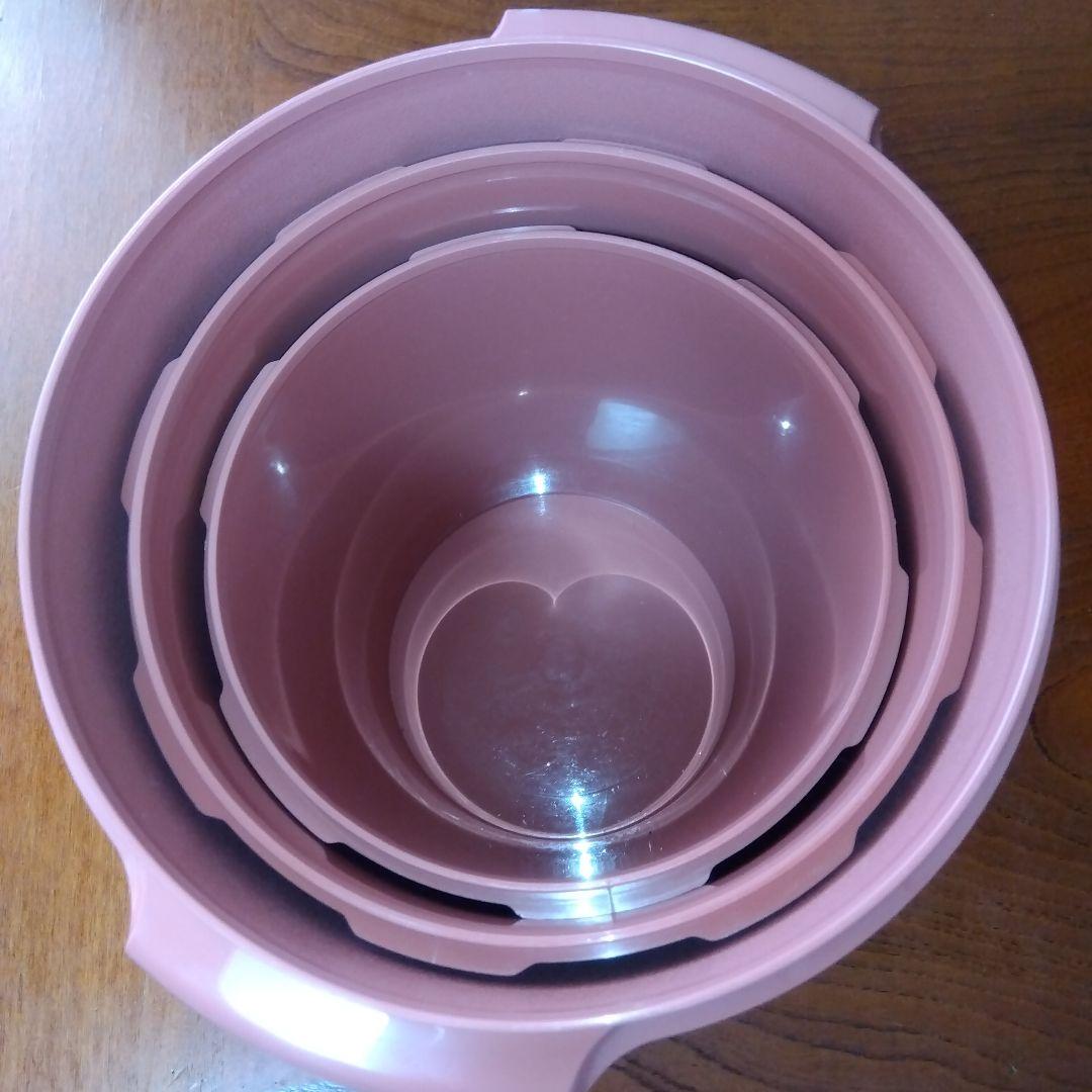 タッパーウェア マキシデコレーター 少し大きめ3サイズセット レトロ