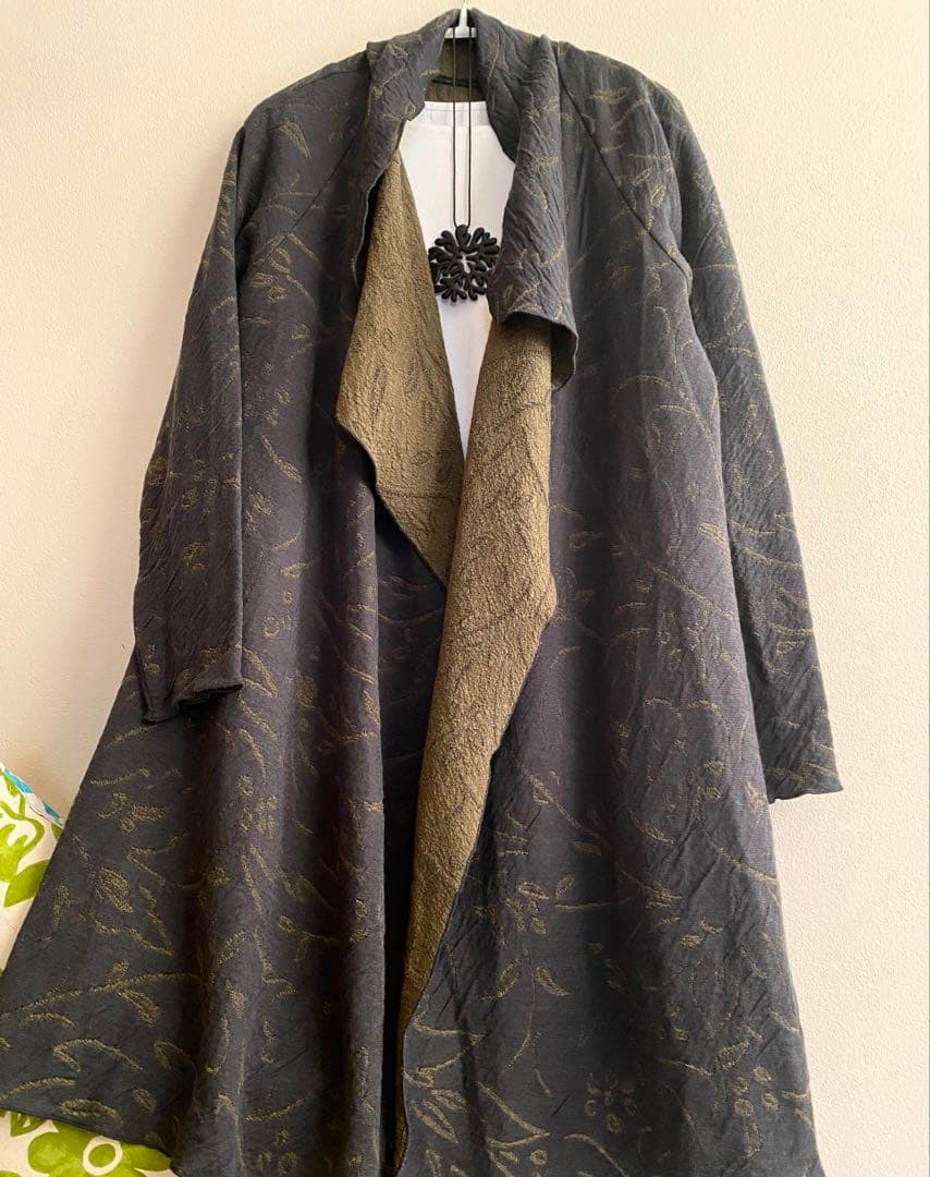 ヨーガンレール　24年秋　未使用　\"ハーブ\" ロングカーディガン　ババグーリ