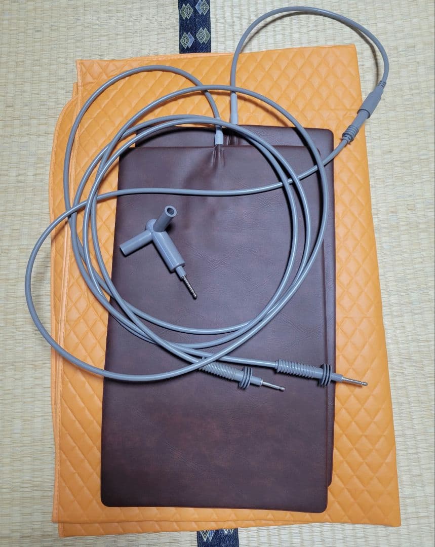 パワーヘルス通電マット 絶縁シート 二股分配器 5点セット 家庭用高電位治療器 専用 絶縁シート【新品】 ※通電シート（通電マット