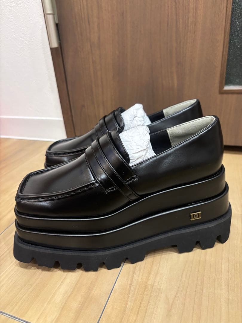 新品！プラットフォームローファー　Sサイズ　革靴　Darich 値下げ中！ ダーリッチ Darich プラットフォームローファー （ブラック） -靴