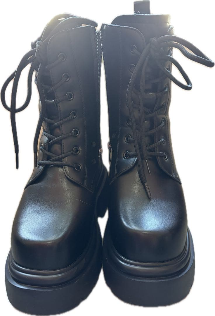 HSK 厚底レースアップブーツ ブラック 厚底レースアップブーツ （ブラック） -YOSUKE U・S・A 公式