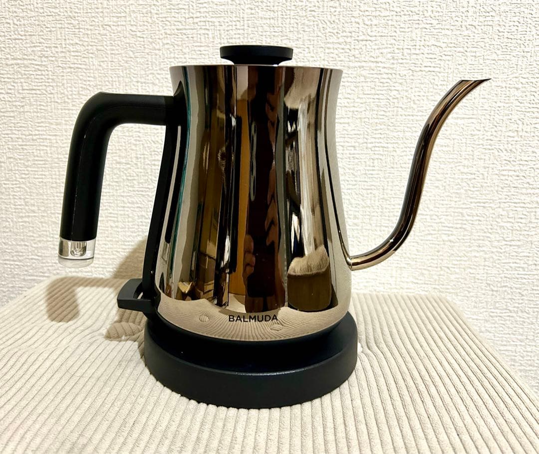 【BALMUDA】バルミューダ 電気ケトル クローム 0.6L 中古品 動作品