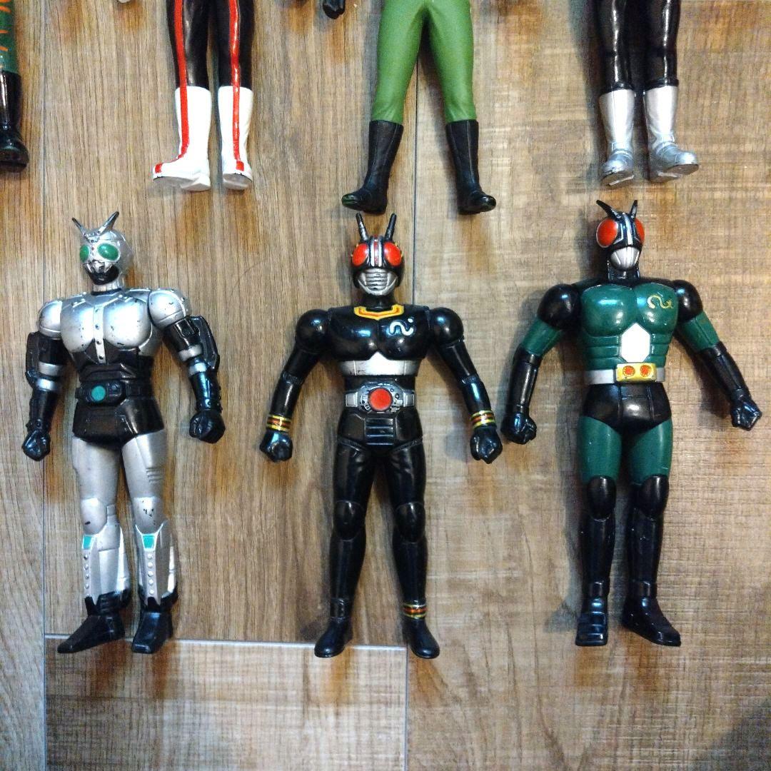 仮面ライダー ライダーヒーローシリーズ ソフビ 昭和ライダーセット