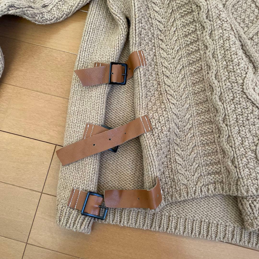 SUNSEA 18AW BELTED FISHERMAN SWEATER SUNSEA SWEATER