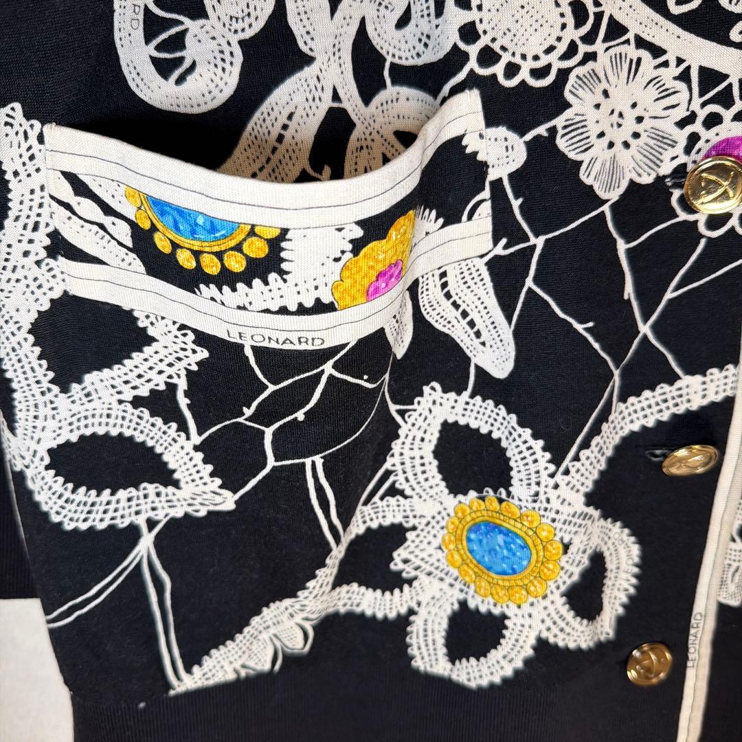 LEONARD レオナール シルクウール カーディガン Mサイズ - メルカリ