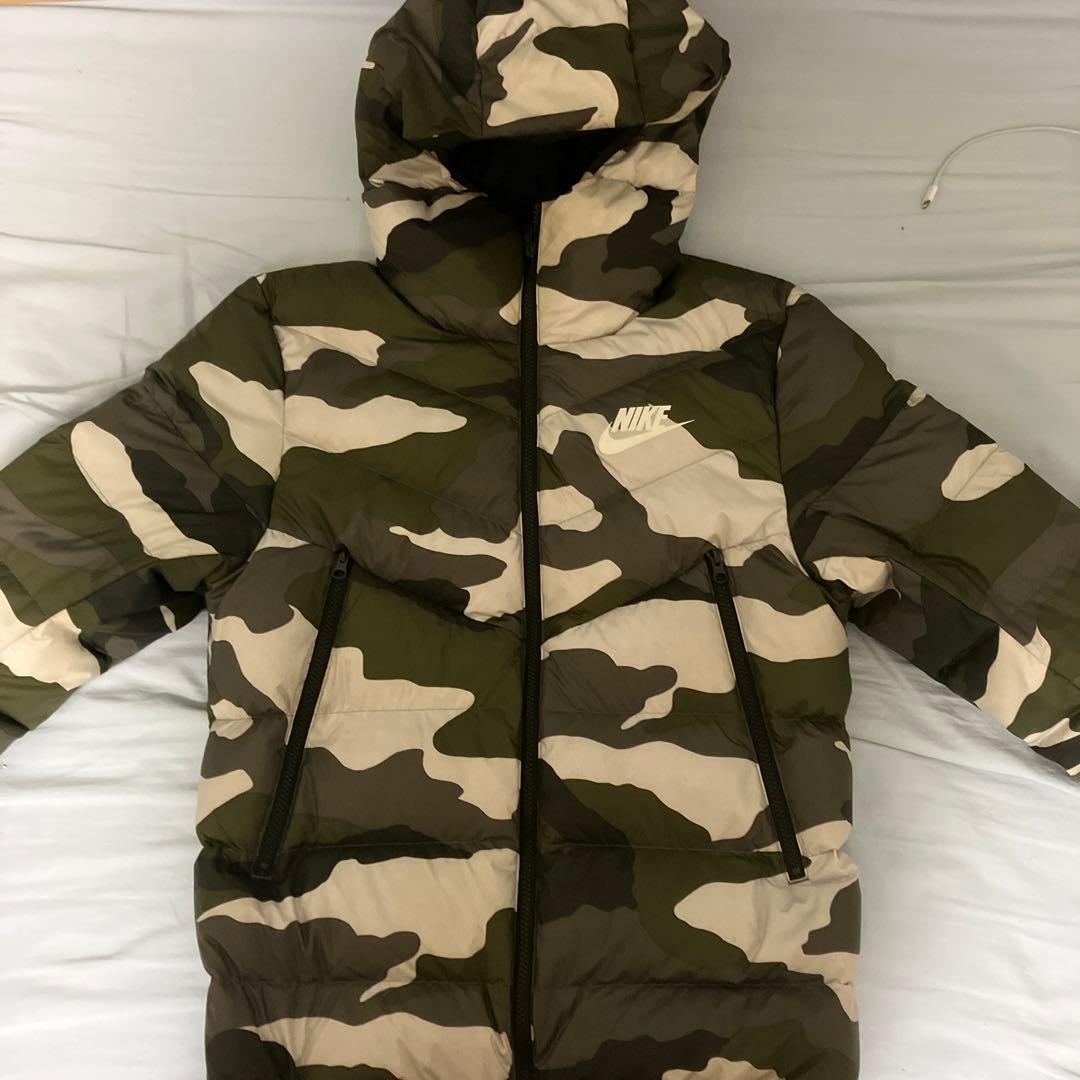 NIKE ナイキ ダウンジャケット 迷彩 カモフラ 最終 - メルカリ