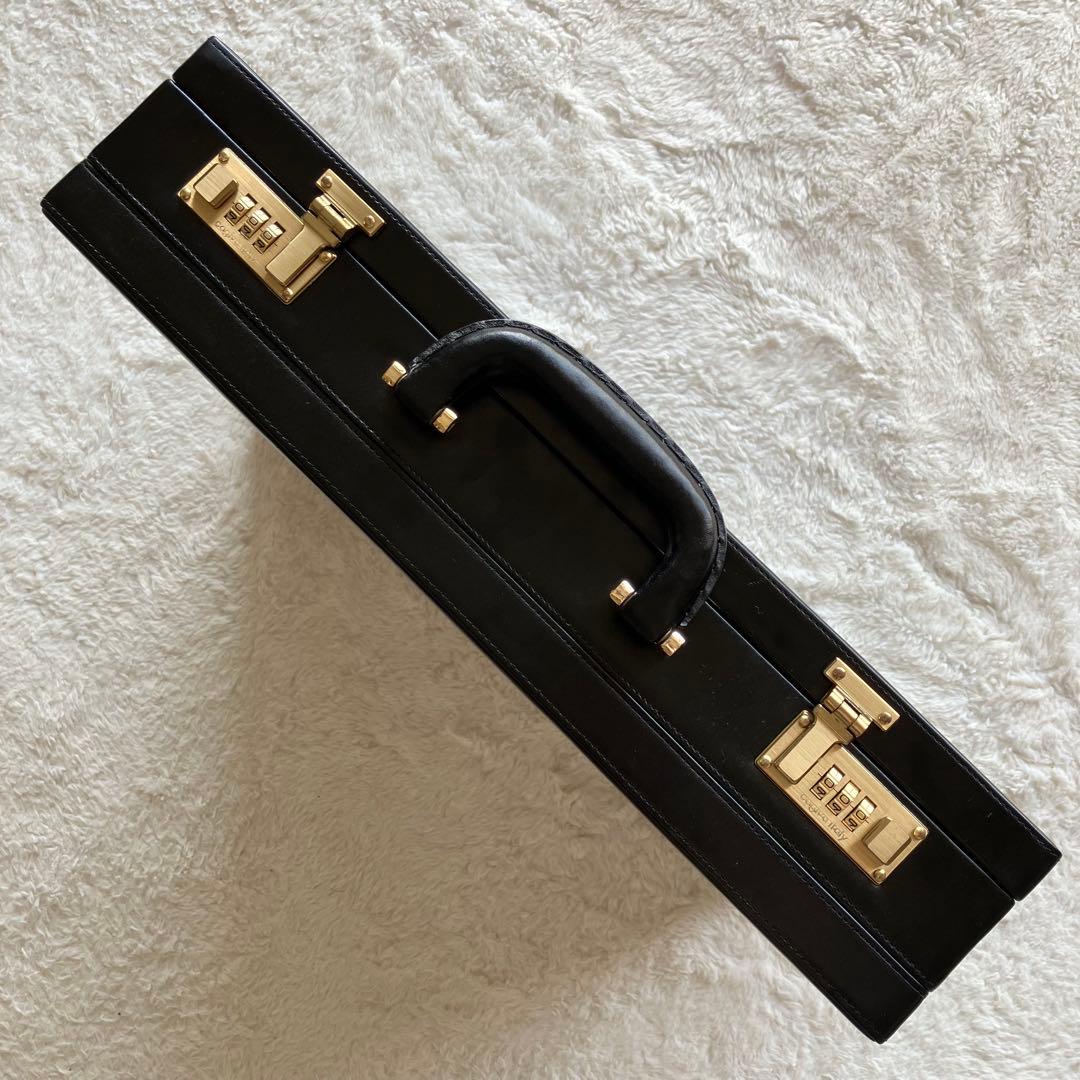 極上品 CAGIVA ITALY 本革 レザー アタッシュケース ブラック - メルカリ