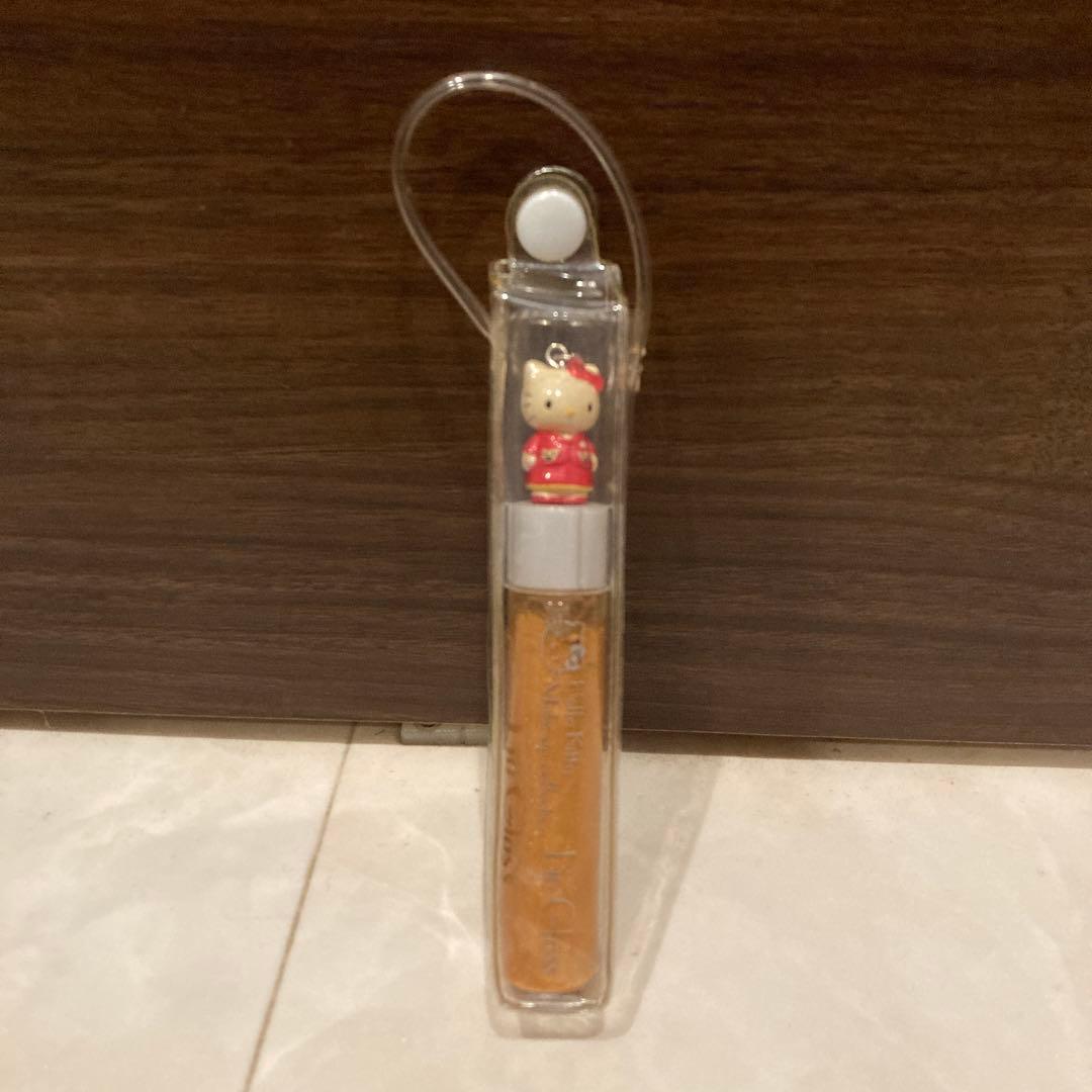 レトロ《2002年 ハローキティ リップグロス》当時物 コスメ☆ゴールド