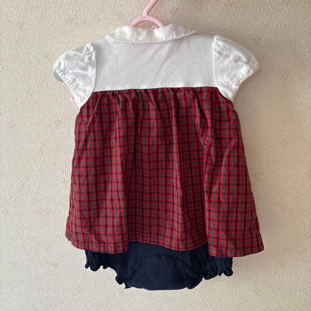 familie チェック柄ロンパース 60センチ - メルカリ