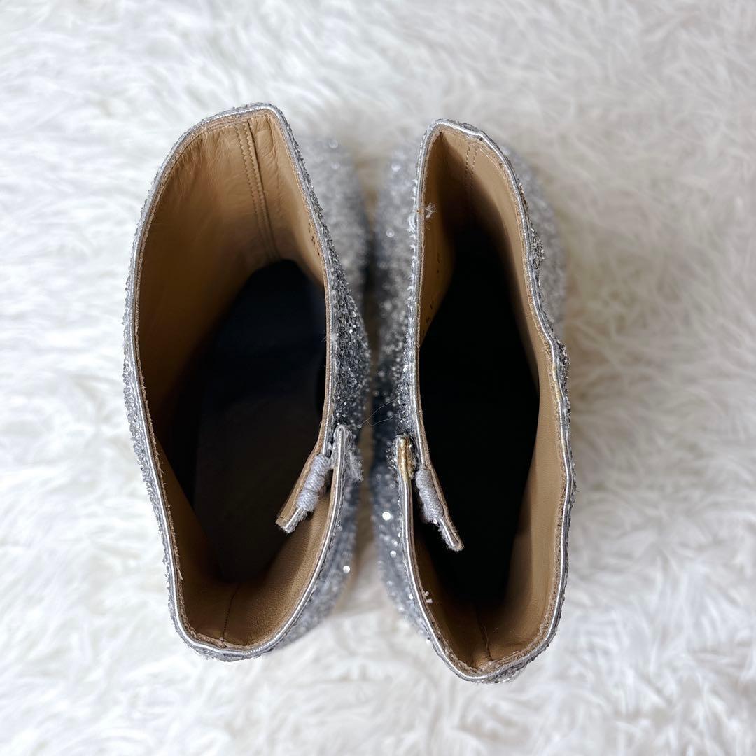 Maison Margiela 足袋ブーツ グリッター シルバー 38 - メルカリ