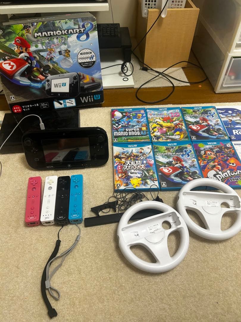 Wii U 32GB マリオカート8 セット 本体 ソフトまとめ - メルカリ
