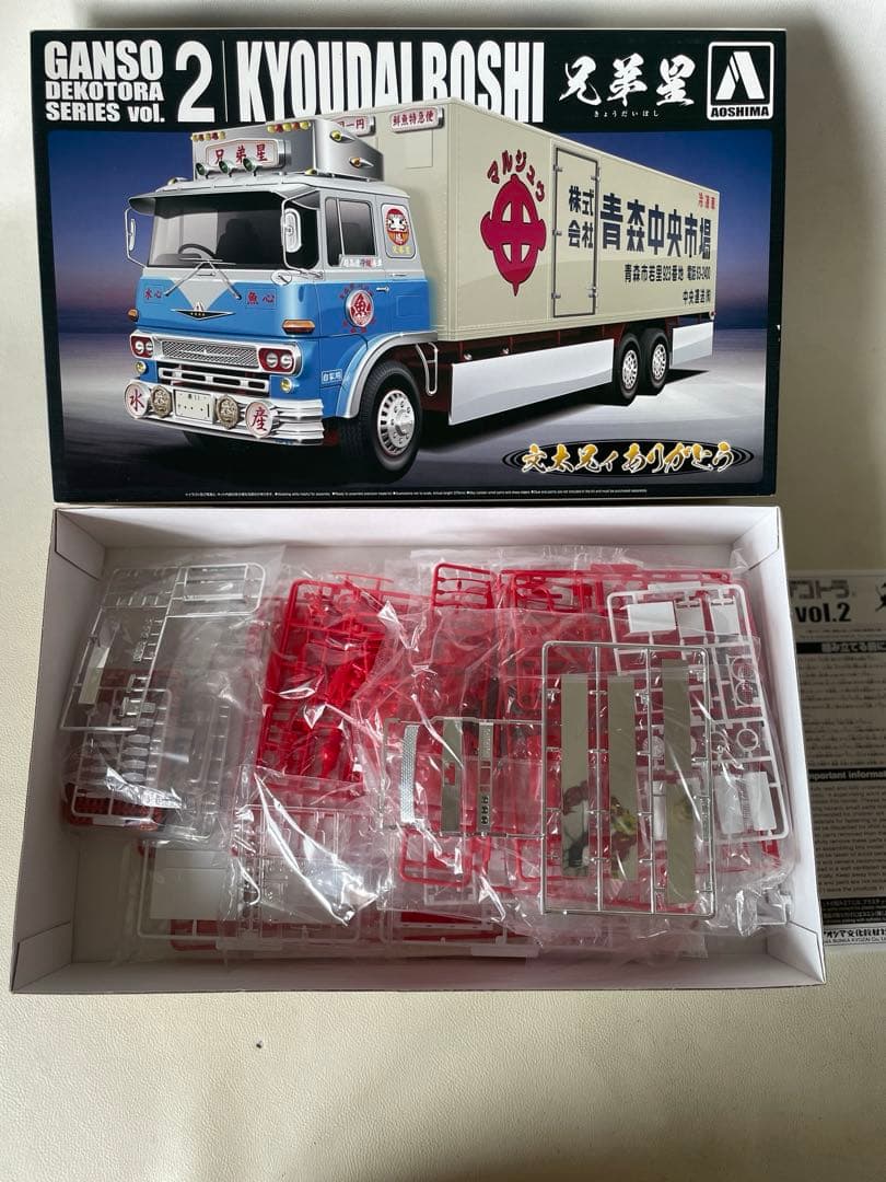 1/32 元祖 デコトラ Vol.2 兄弟星 大型冷凍車 文太兄ィ ありがとう