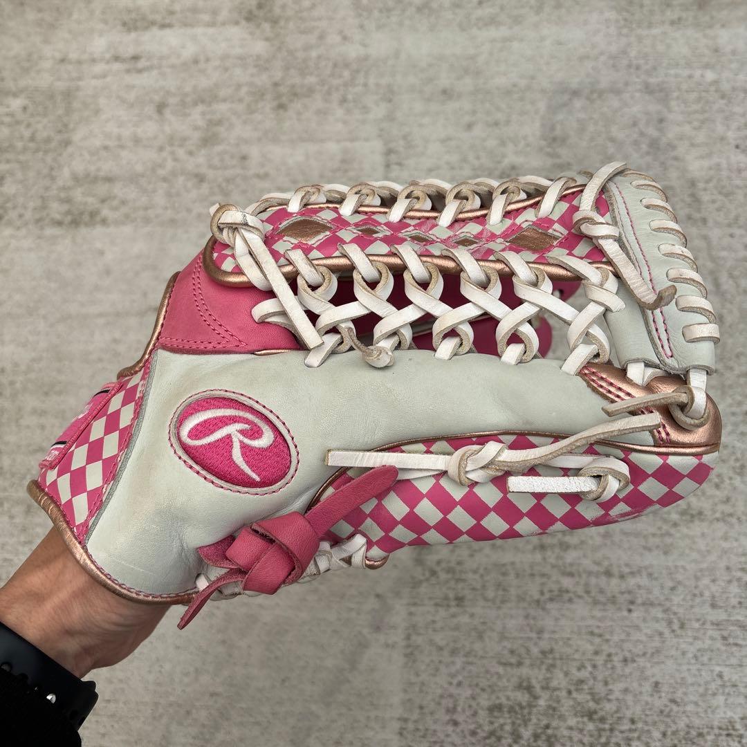 Rawlings 軟式グローブ ピンク/ホワイト