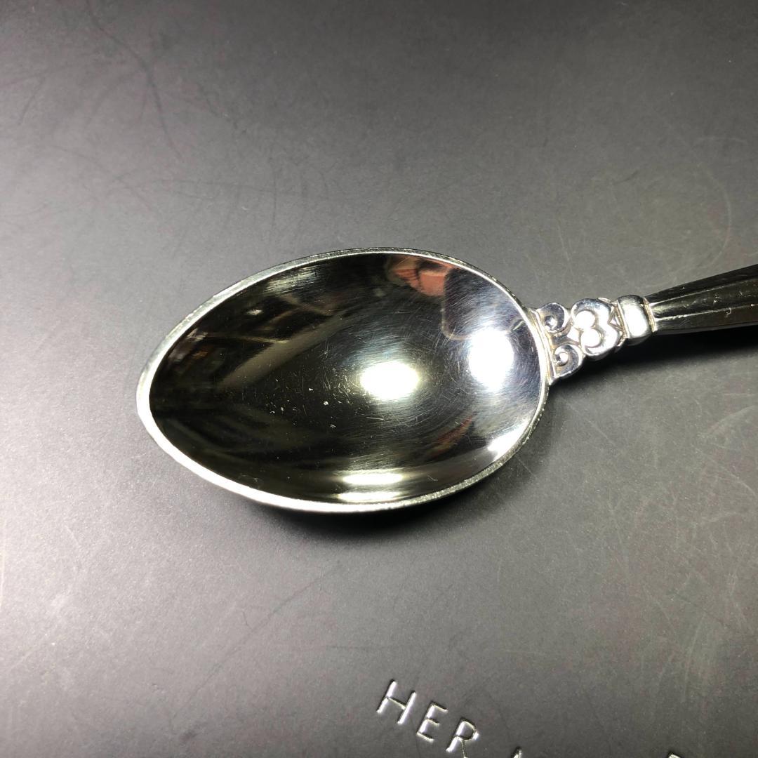 【美品】ジョージジェンセン 純銀製 コーヒー・スプーン　エコーン(11.2cm)