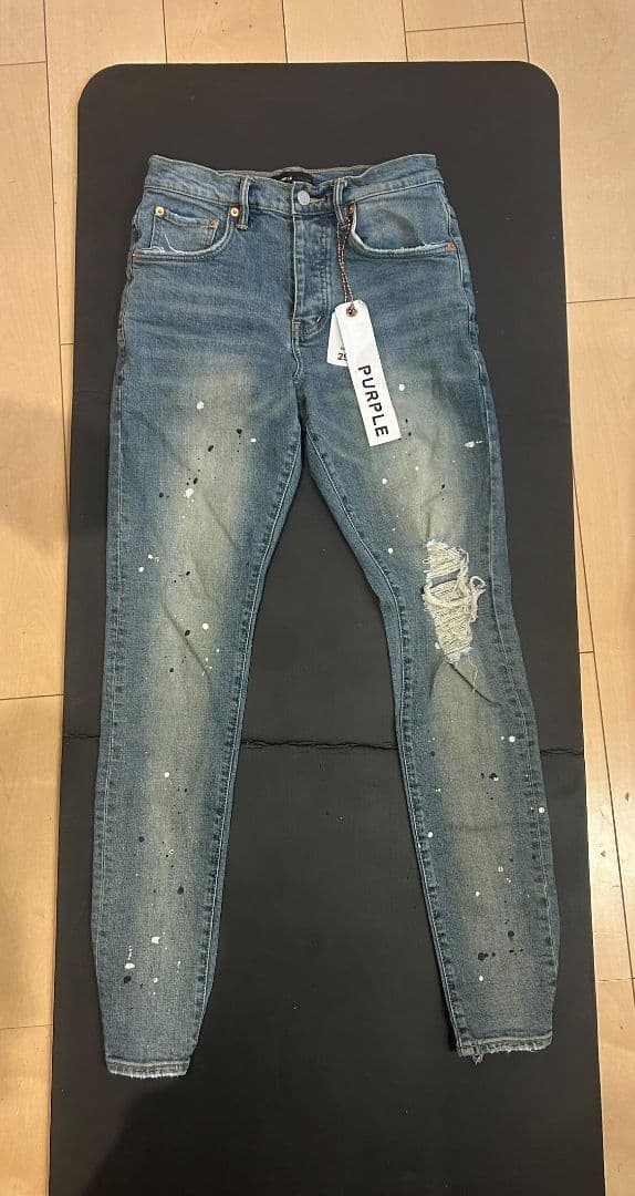 PURPLE スキニーデニム 29 新品 PURPLE BRAND ブラックスキニーデニム 29 パープルブランド