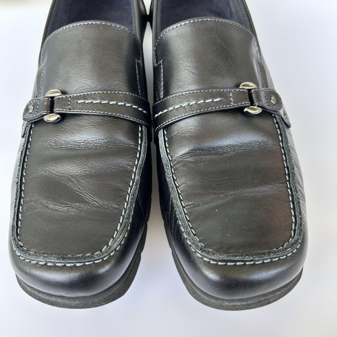 アシックスウォーキング ペダラ ローファー 黒 24.5 2E