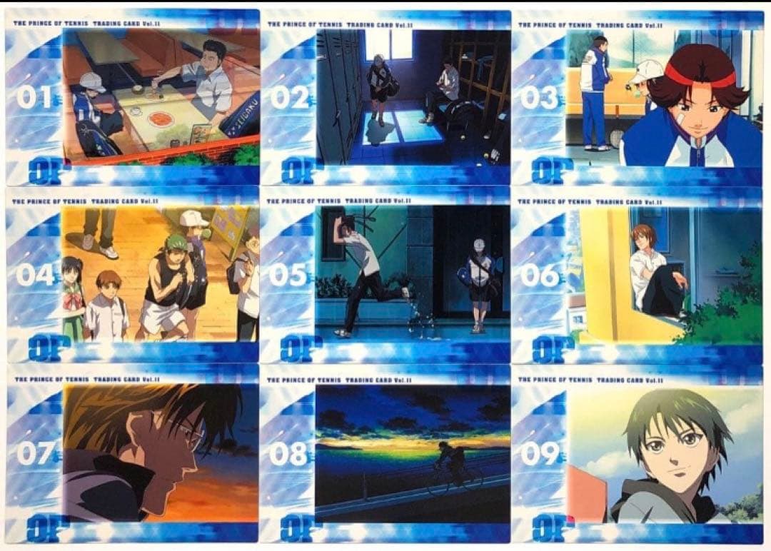 青学】テニスの王子様 越前リョーマ 手塚 不二他 カードセット OP