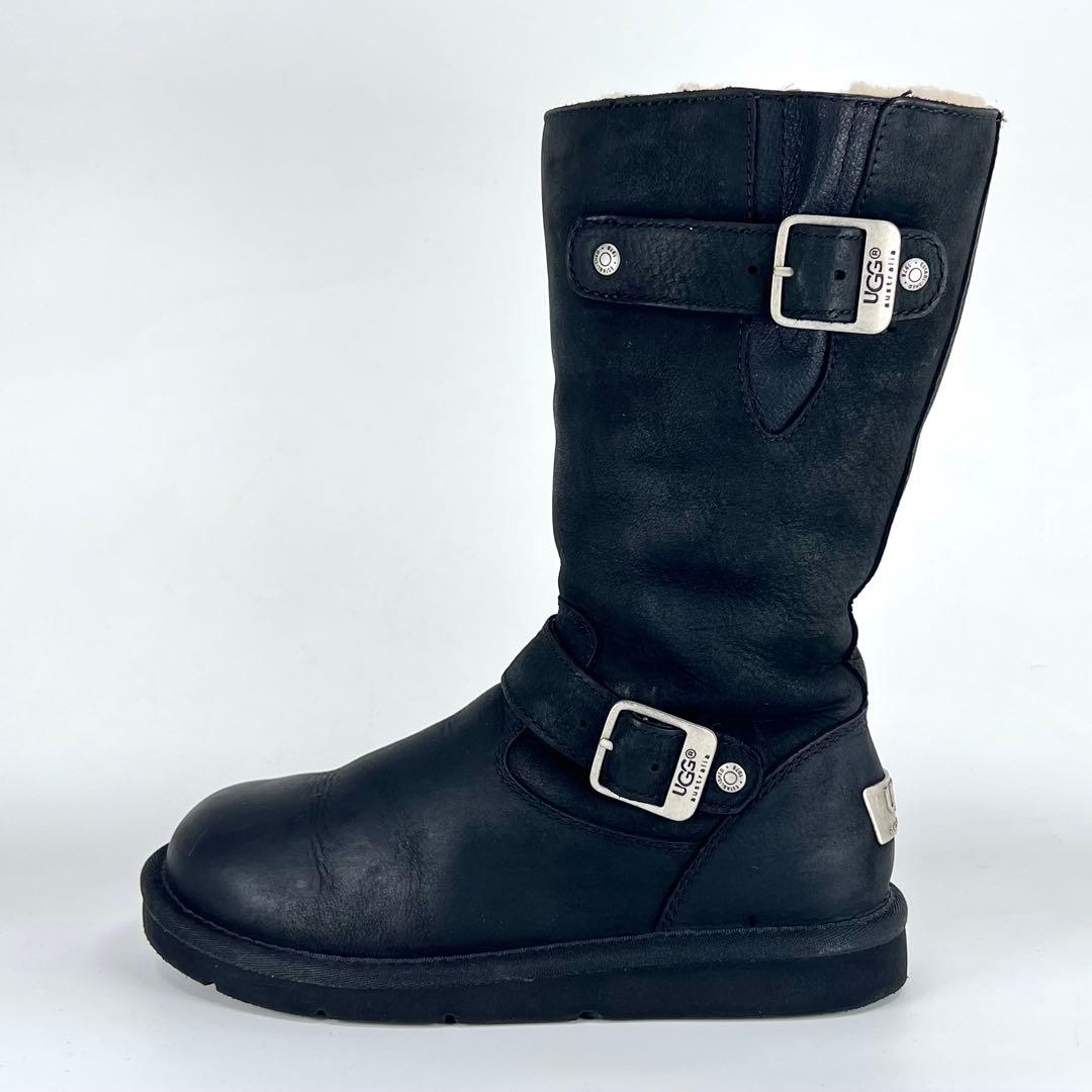 レアほぼ新品】UGG ケンジントン プレート エンジニアブーツ 黒 22.0