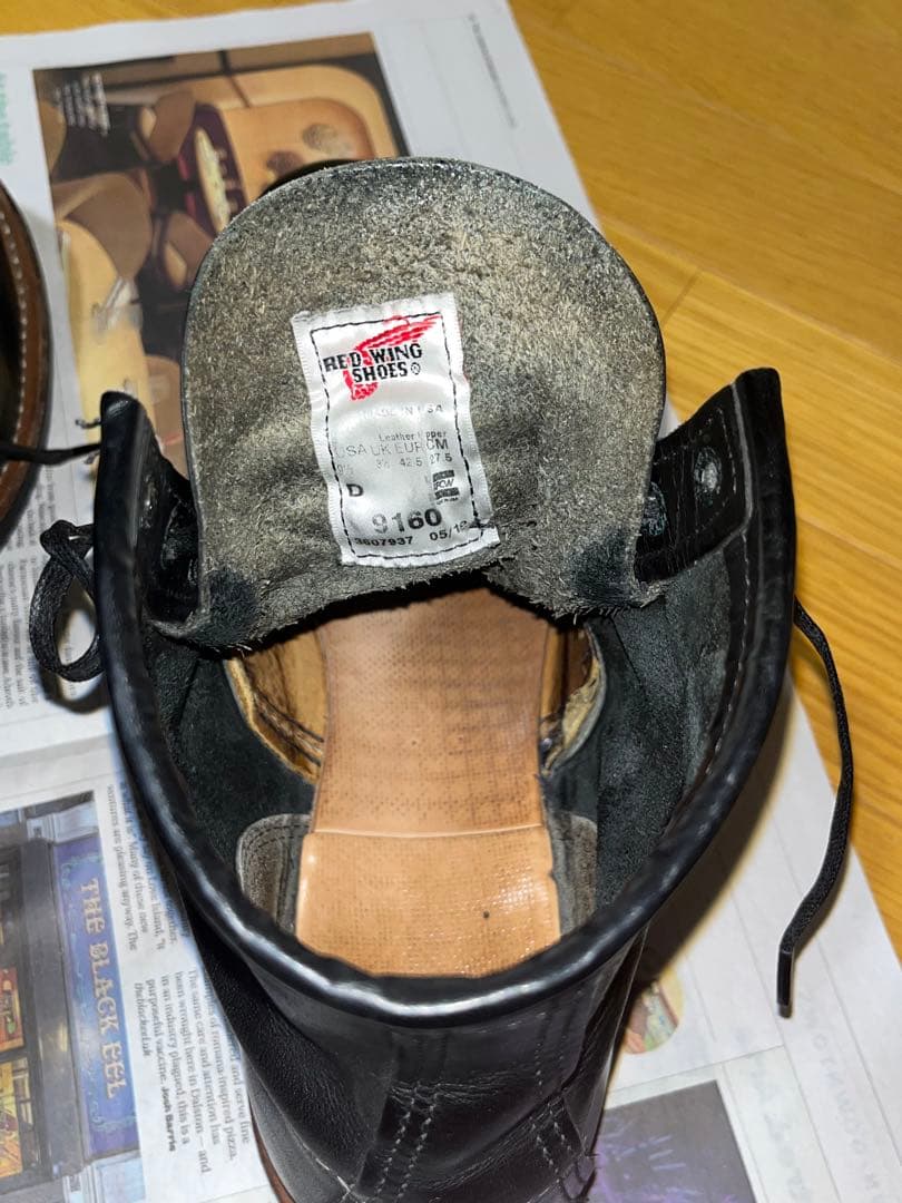 【廃盤】Red Wing レッドウィング 9160 黒 ブラック 27.5cm