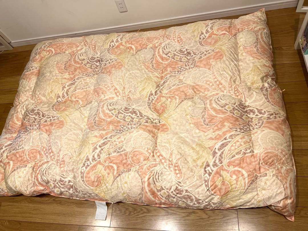 京都西川 ローズ羽毛 シベリア産マザーグース95％シングル ニ層 1.2k 綿