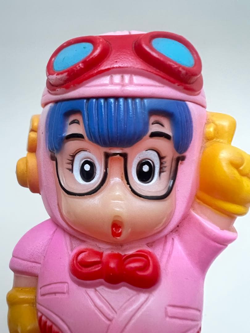 昭和レトロ 当時物 Dr.スランプアラレちゃん 東海銀行 ソフビ 貯金箱