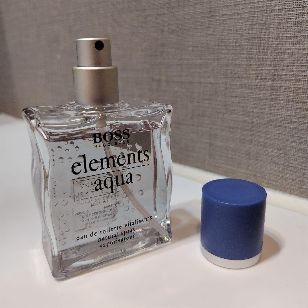 希少廃盤ヒューゴボスエレメンツアクアオードトワレ香水50ml