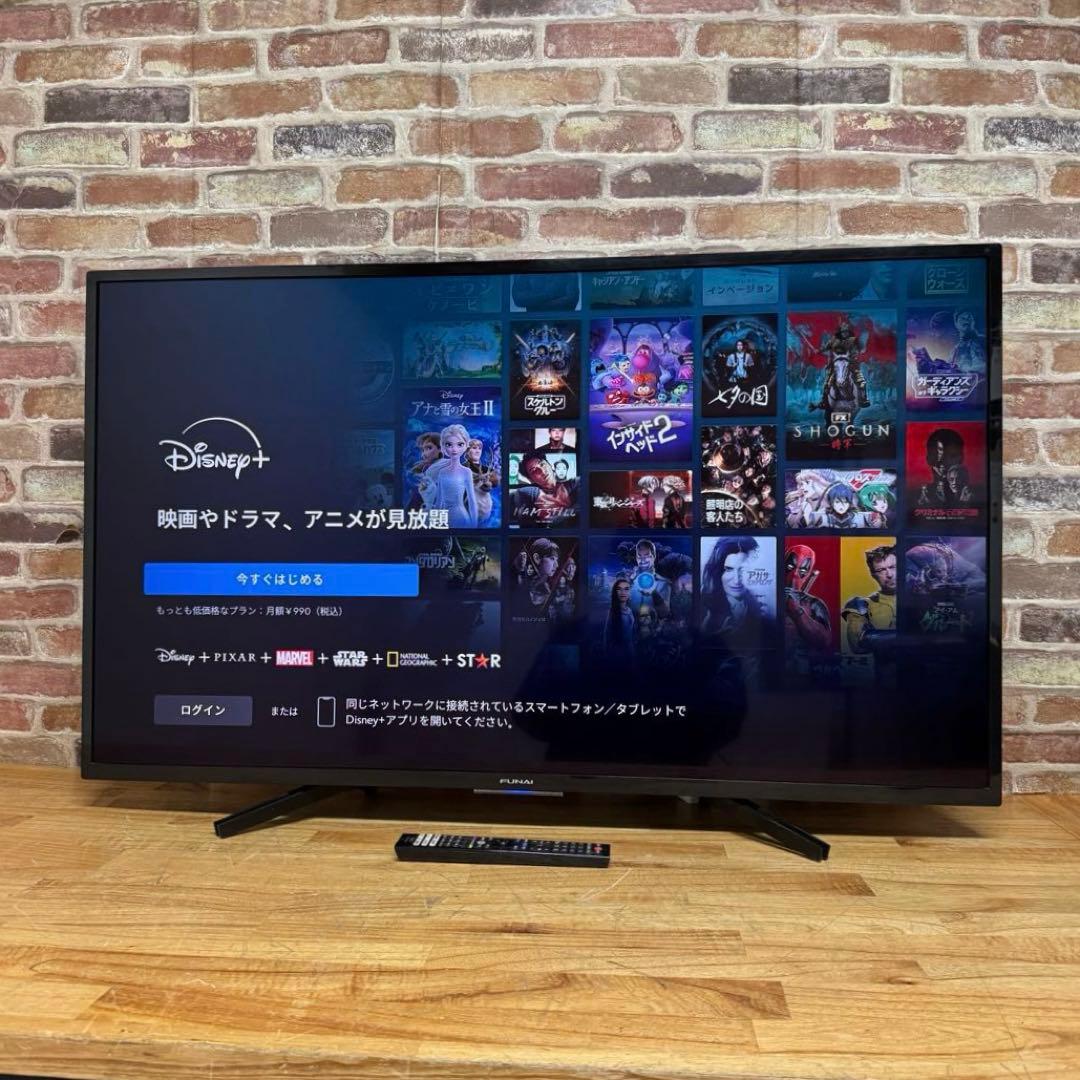 FUNAI 55V型 4K液晶テレビ HDD内蔵 FL-55U5030 アプリ○