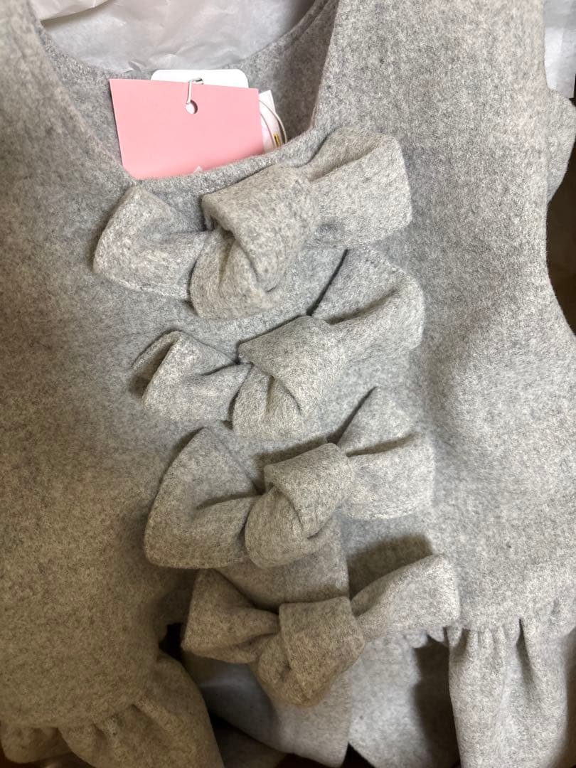 新品未使用♡jnhearts♡Ribbon Coat 38サイズ グレー コート - メルカリ