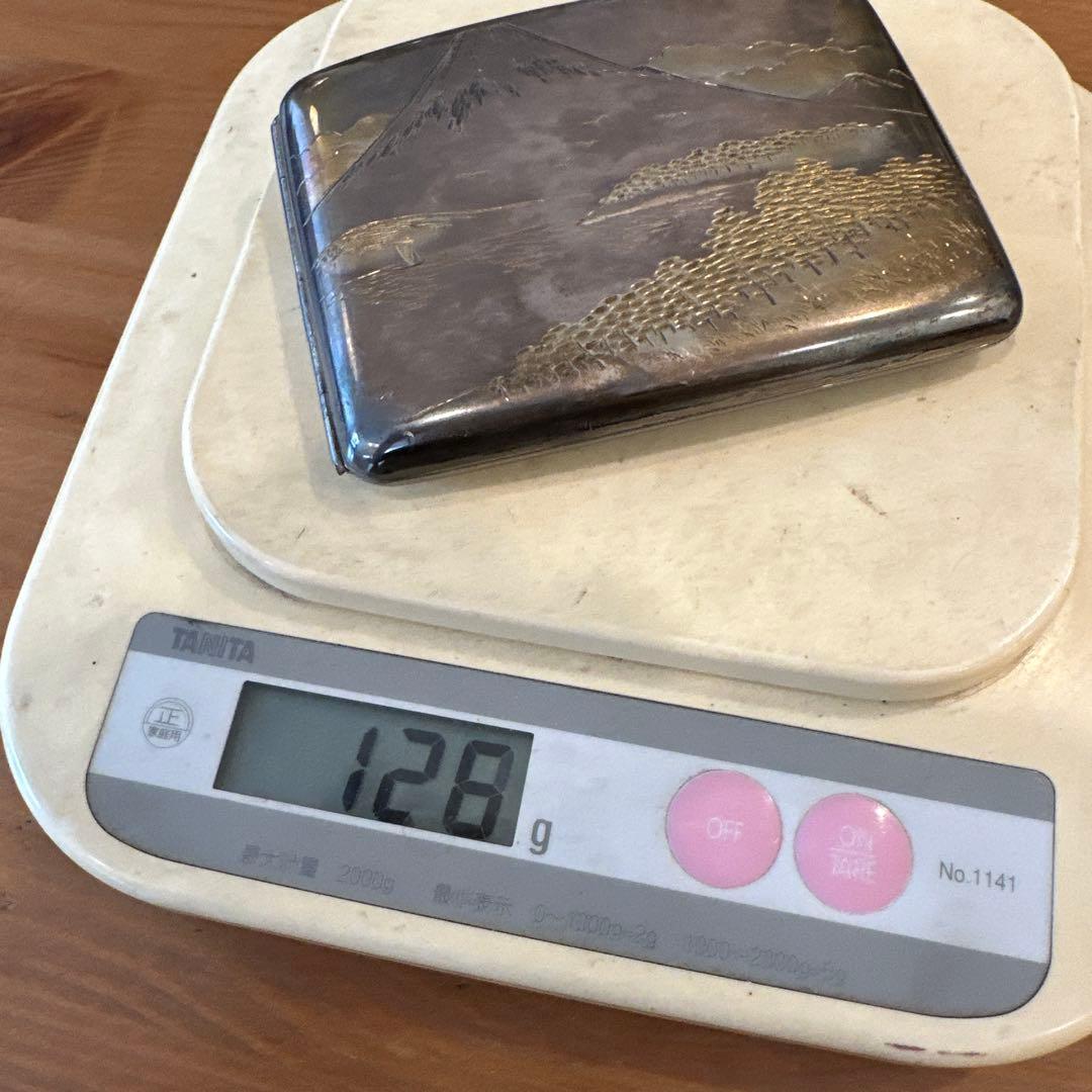 silver 950刻印 煙草入れ シガレットケース 骨董古美術 光夫刀 春画