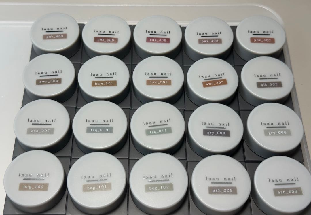 laaunail カラージェル20色 カラージェル20色セット と トップコート ベースジェル セット LED対応