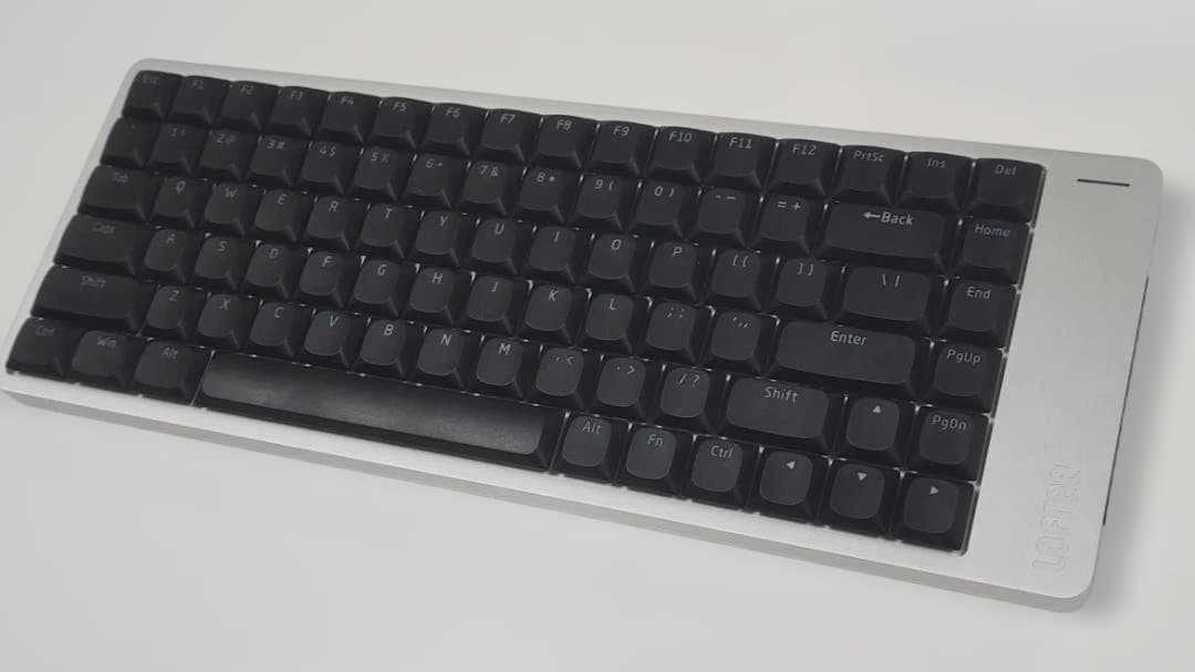 特別限定カスタム】LOFREE FLOW2シルバー（84キー） ×静音ピンク軸