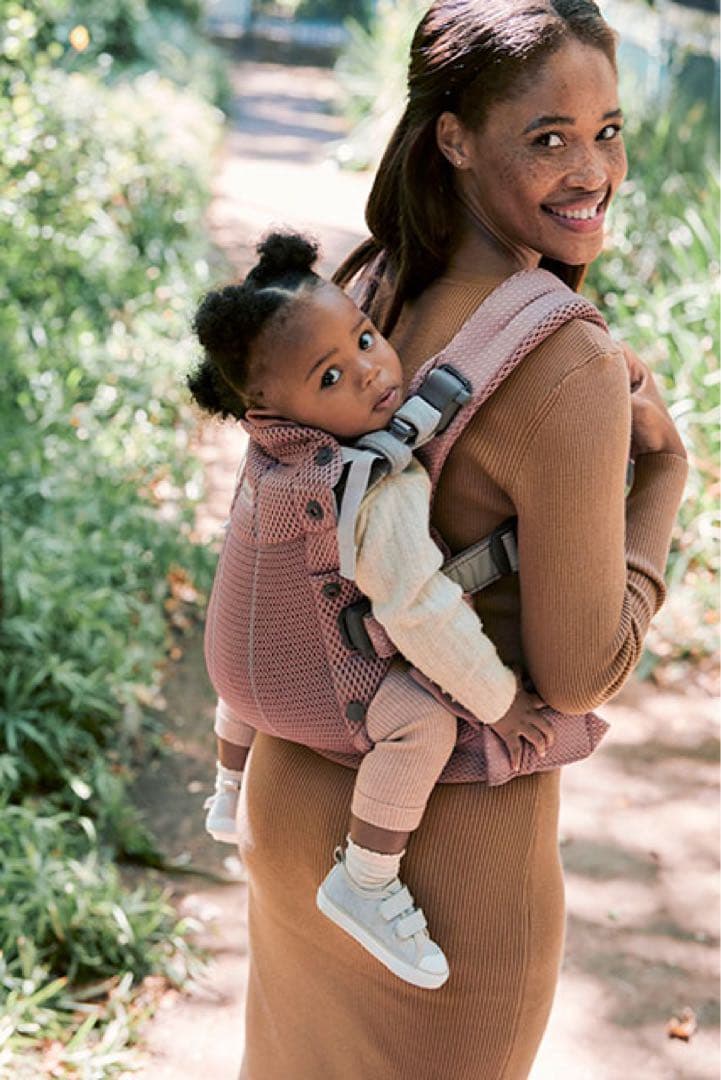 メッシュ素材 ピンク 抱っこひも #ピンク#女の子#箱付き#おしゃれ OMNI