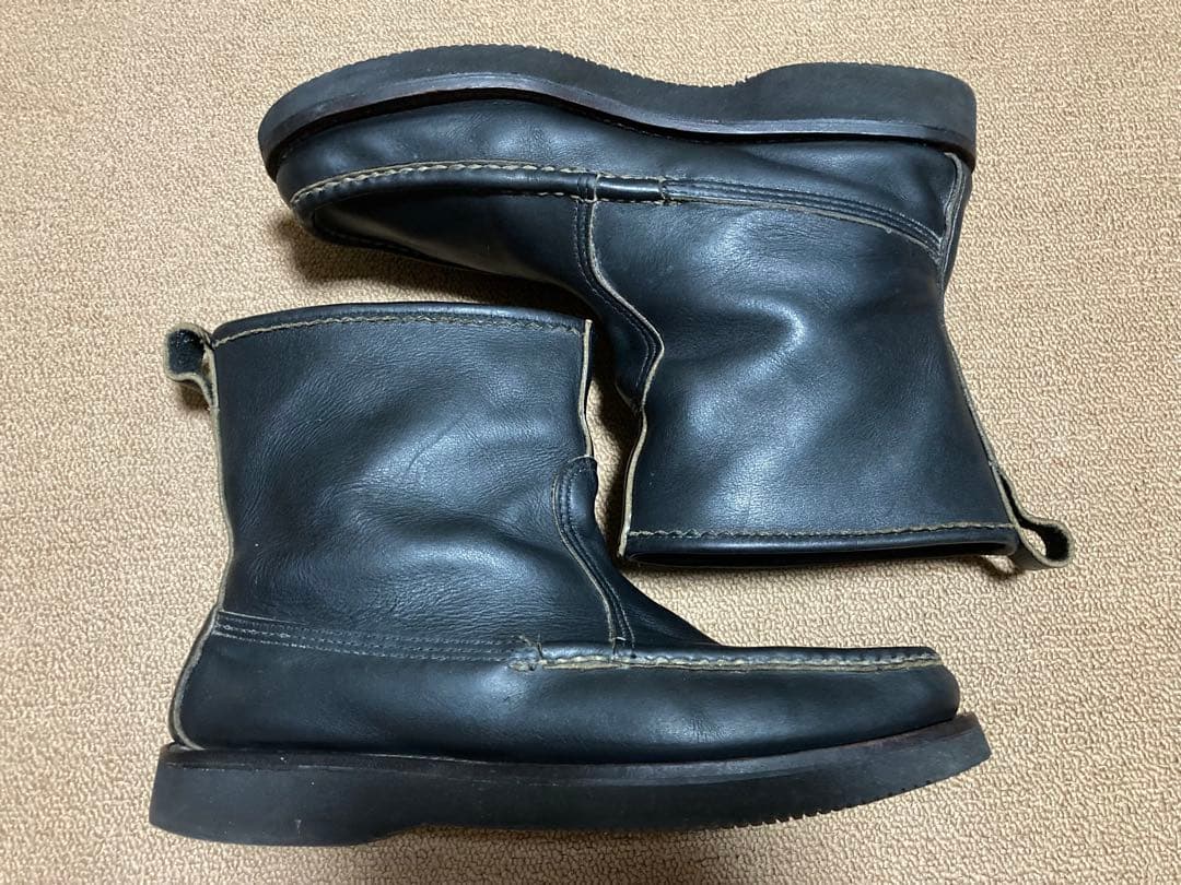 ラッセルモカシン ノックアバウト ブーツ 10.5E ブラック クロムエクセル