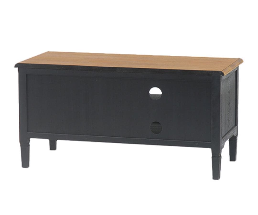 生産終了希少 テレビ台 ローボード アンティーク調 黒 幅90cm テレビボード