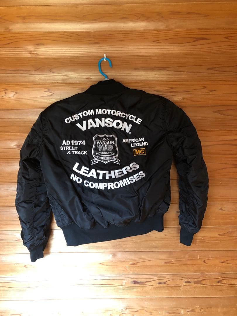 最終値下げ Vanson MA-1プロテクター入りジャケット - メルカリ