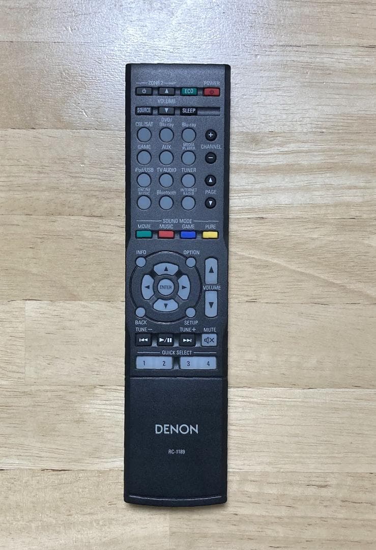 DENON AVR-X1100W 7.2ch 4K AVアンプ リモコン付属