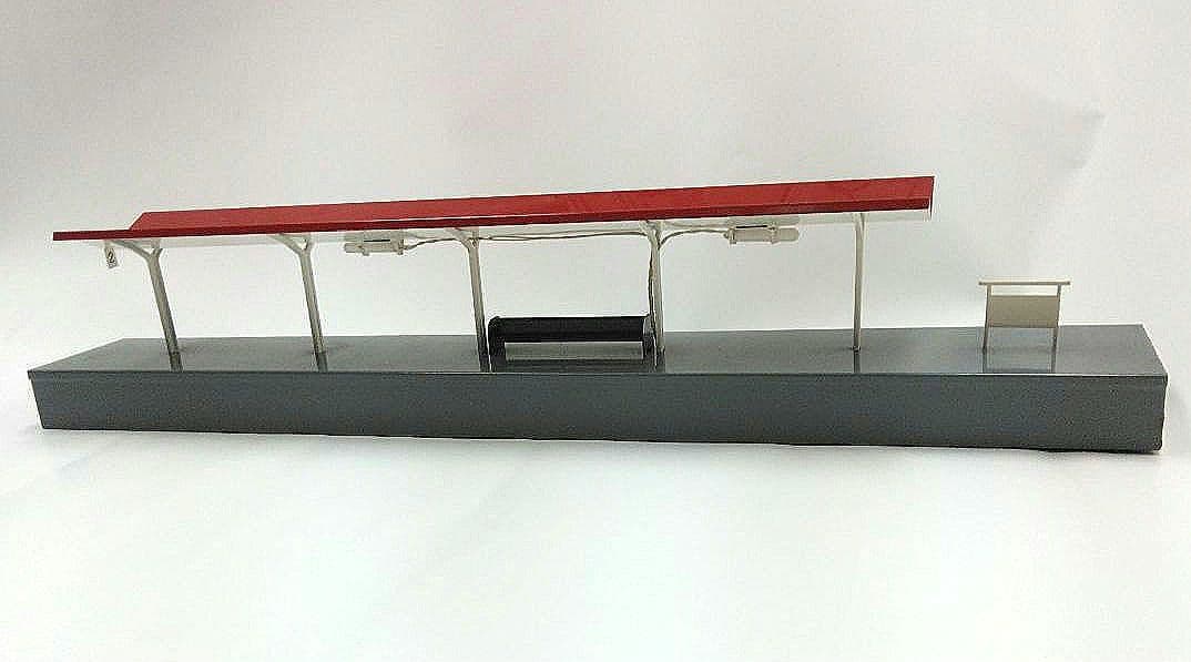 エンドウ 駅ホームNo.1 鉄道模型情景 照明付き HOゲージ 元箱付 希少品