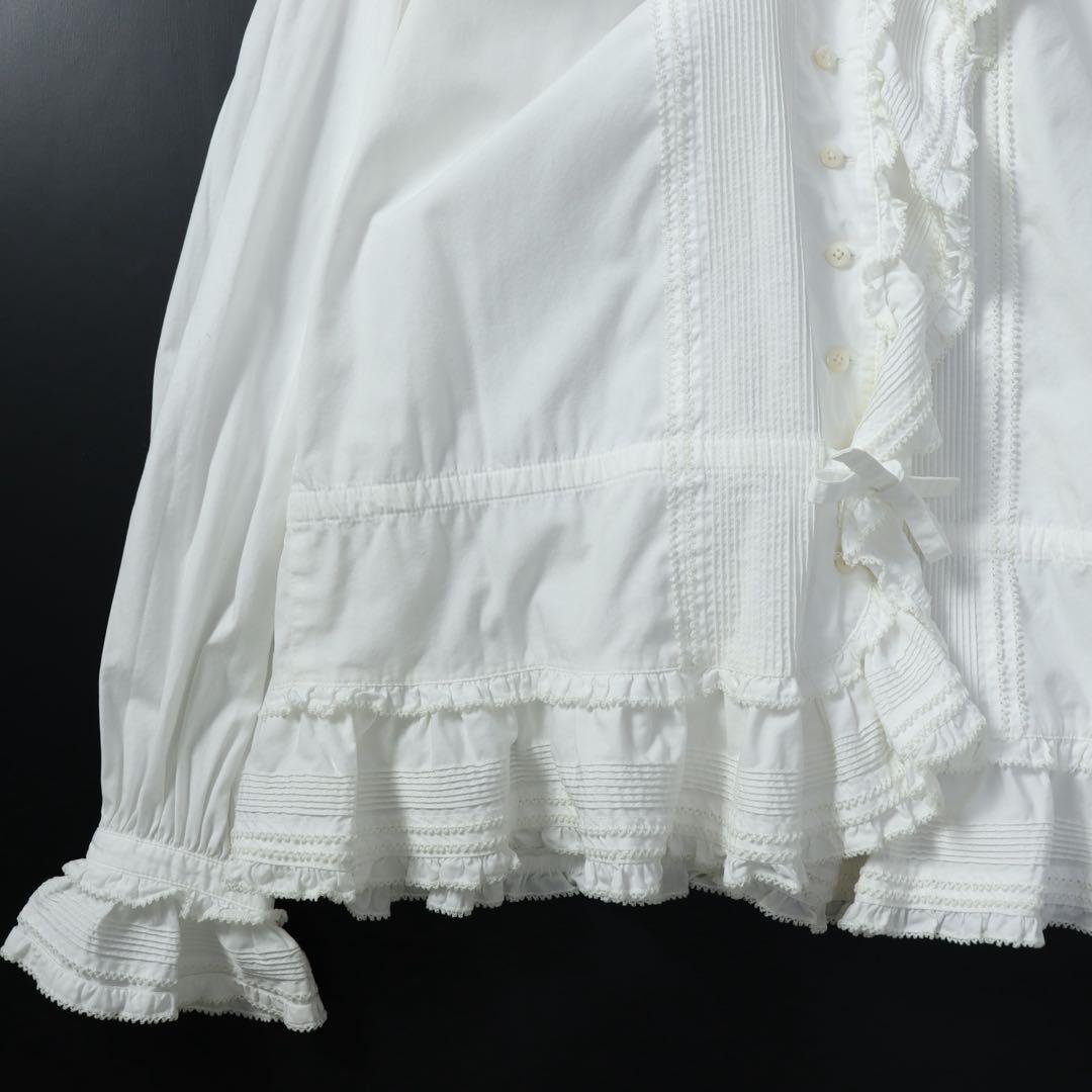 PINK HOUSE ピンクハウス フリル ブラウス シャツ 白 ドレス - メルカリ